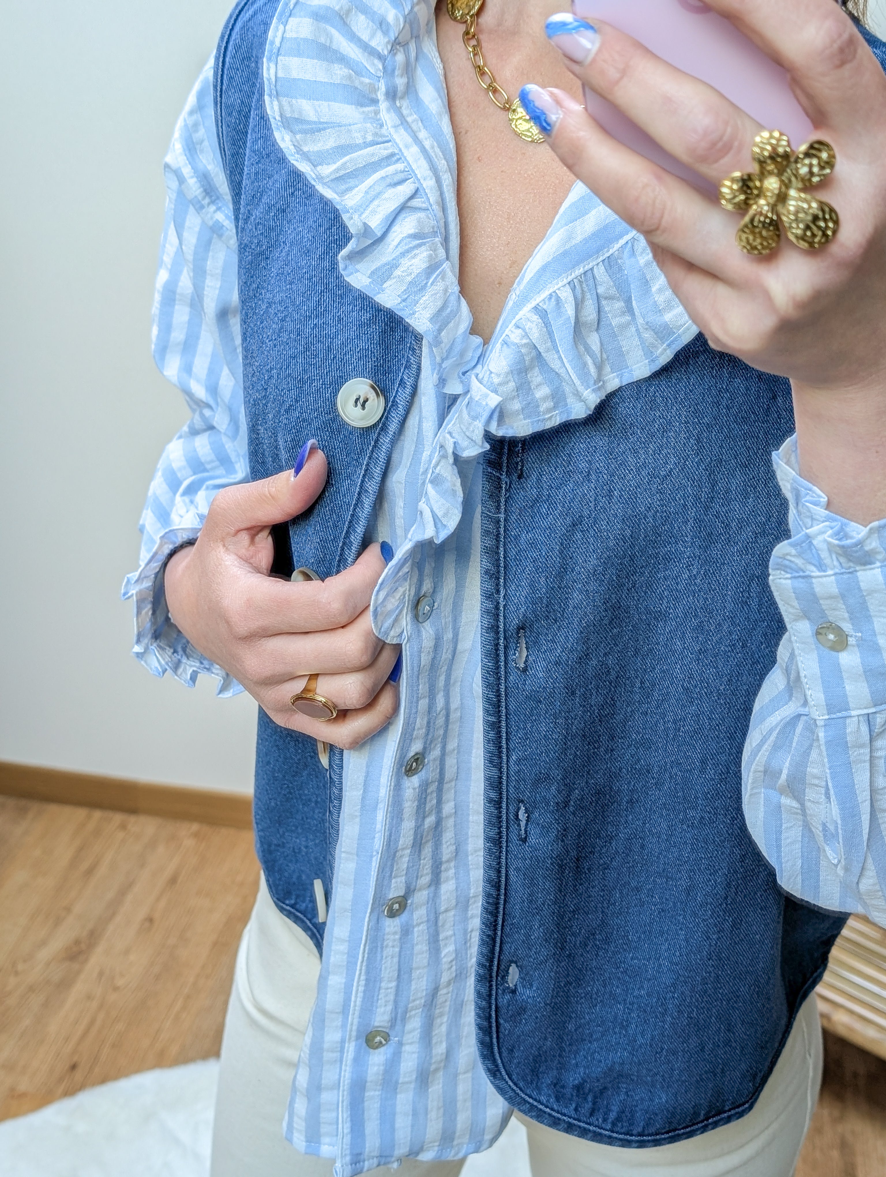 Gilet sans manche Blues