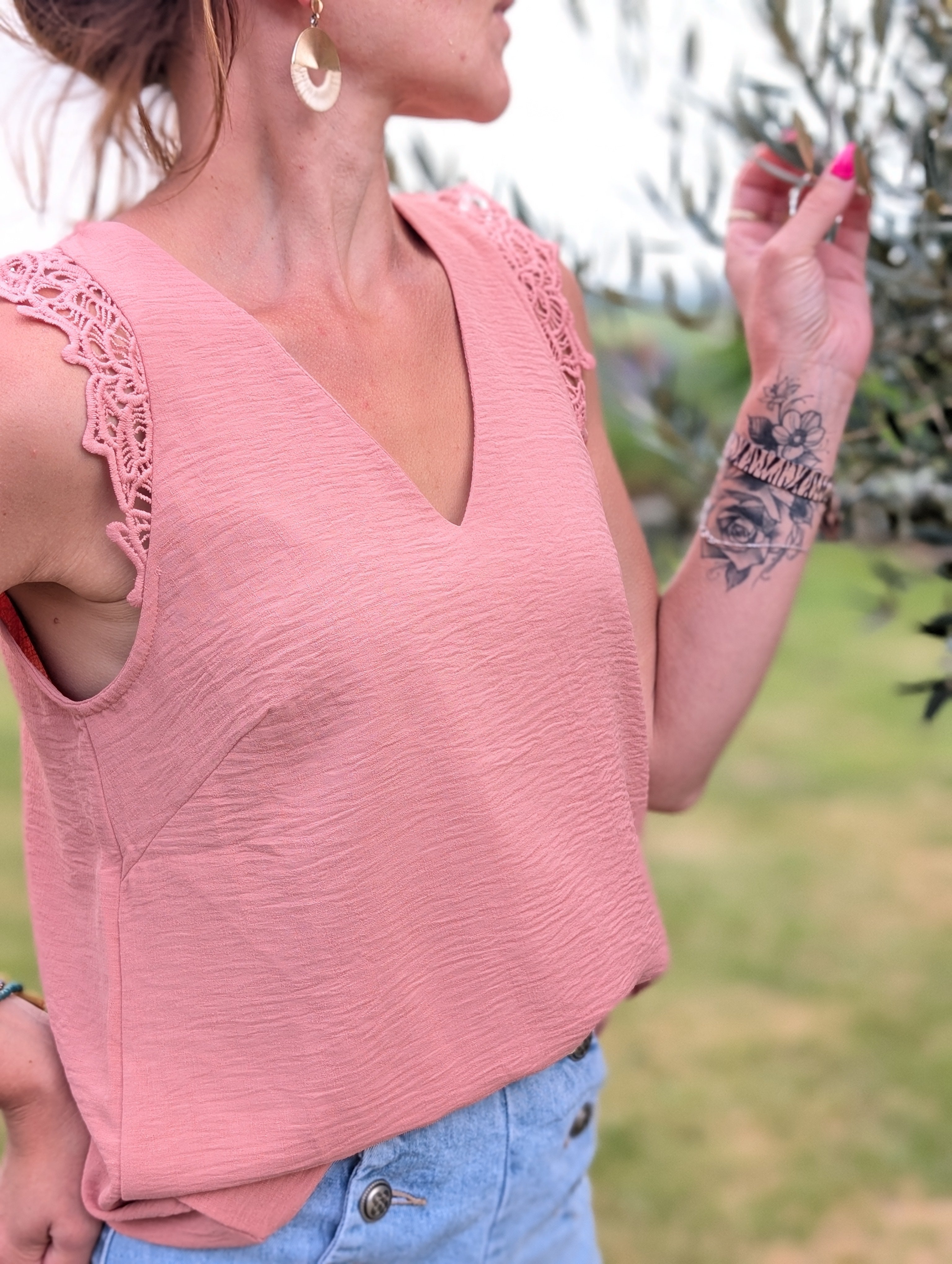 Blouse sans manche Cyria