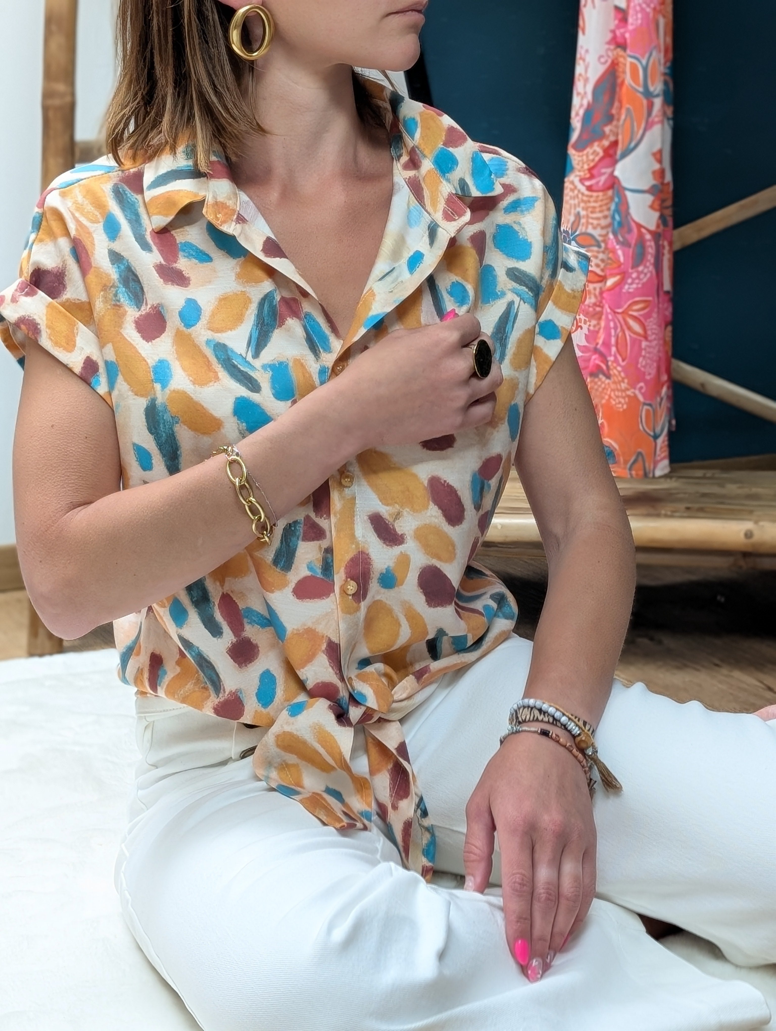 Blouse manches courtes Agate
