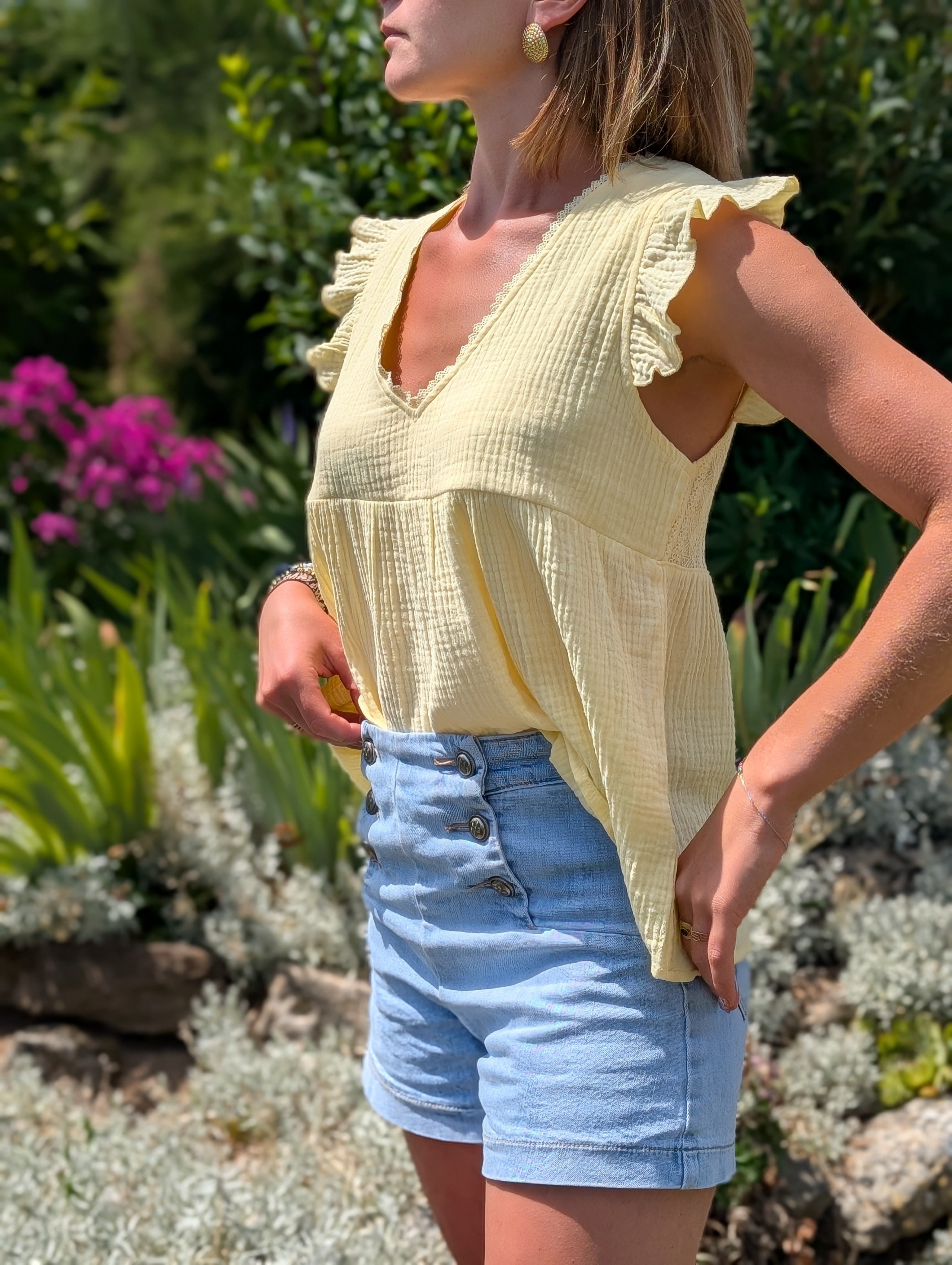 Blouse sans manches Jadou