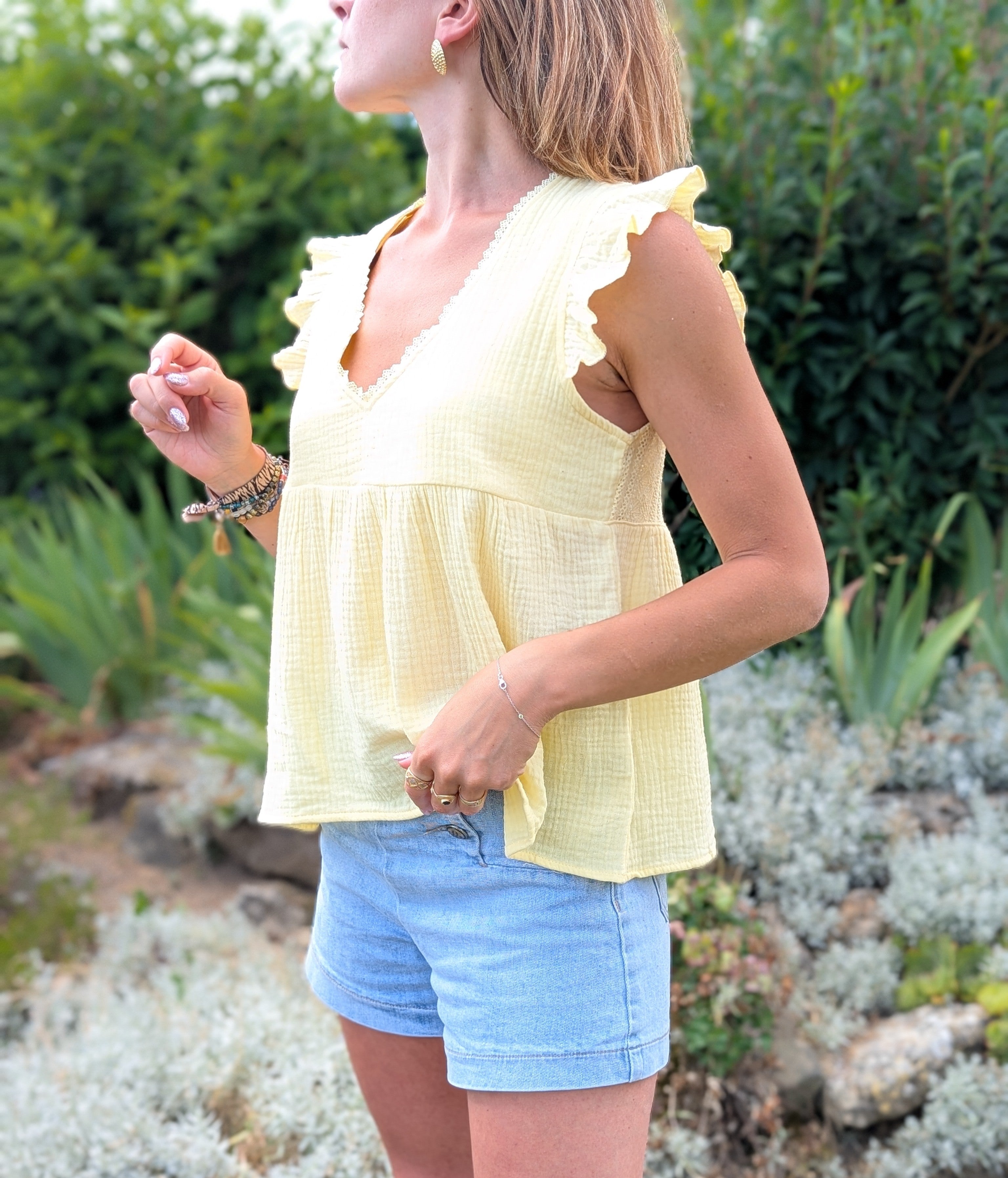 Blouse sans manches Jadou